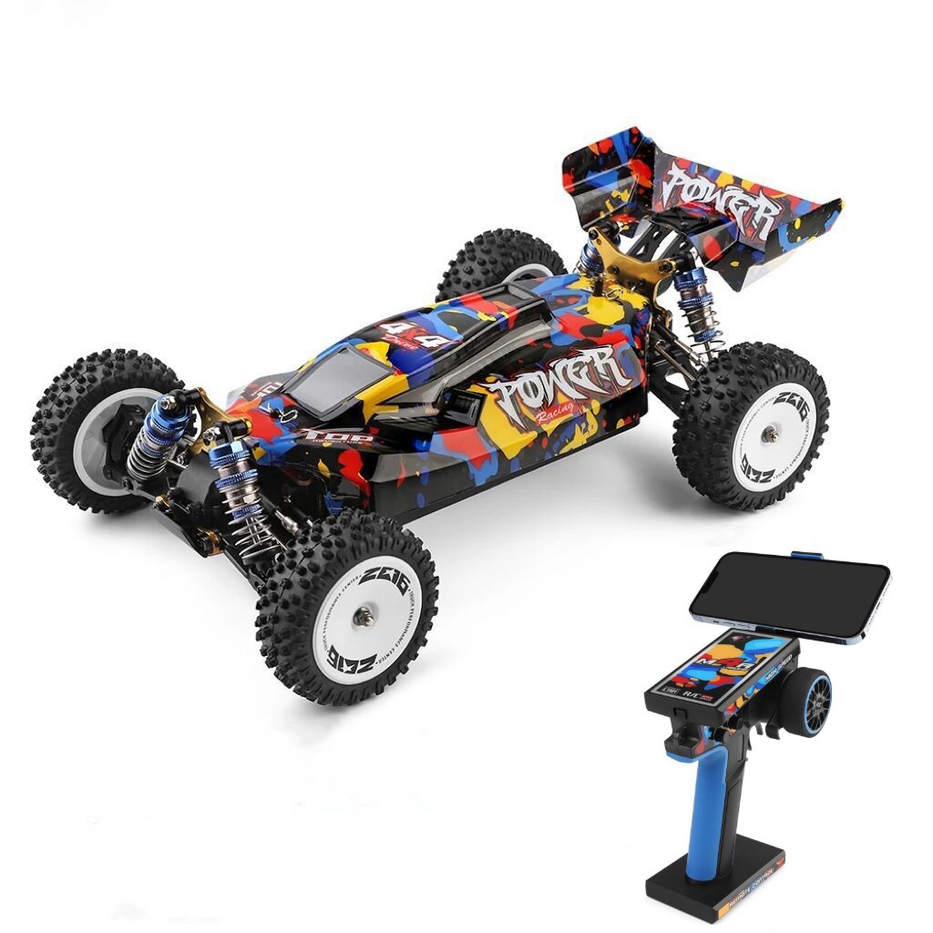 Wltoys 124007 1/12 2.4g 4wd High Speed Rc Racing Car With One Hand Control Remote Control Off-road Drift Truck Rc Toys 