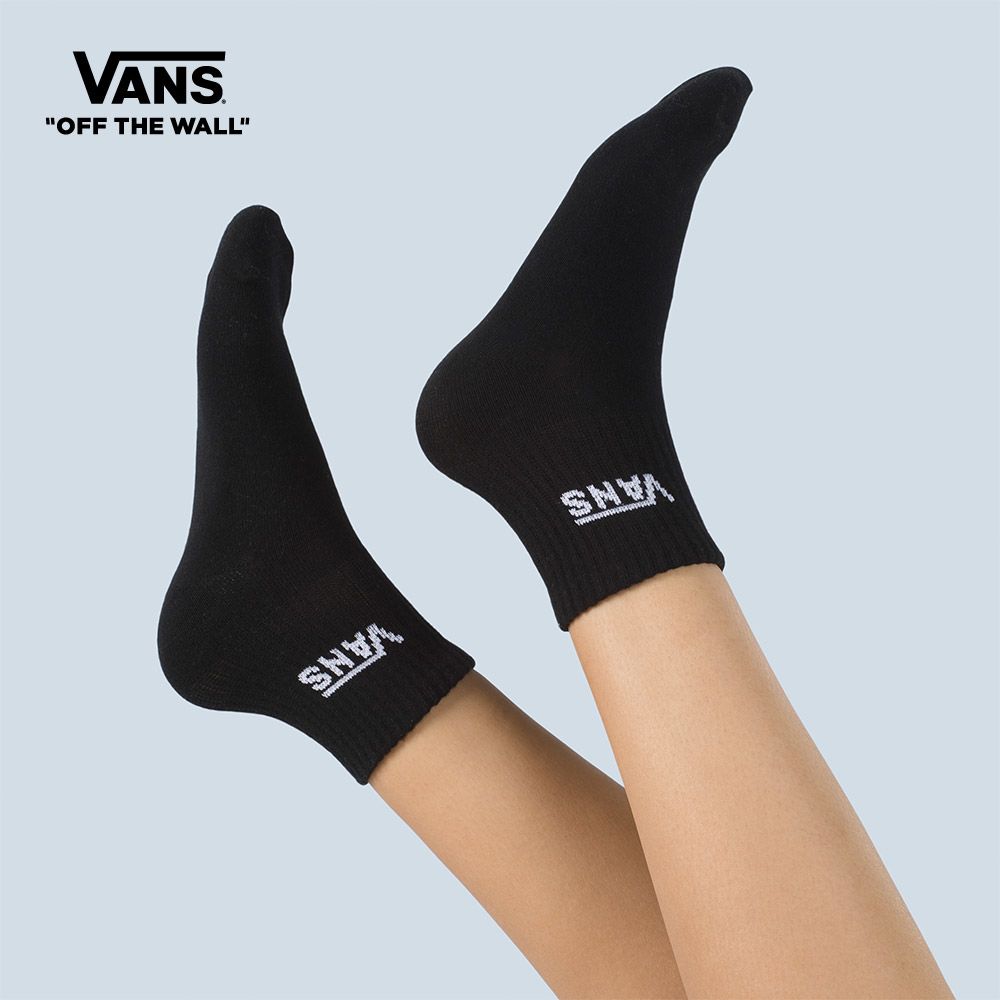 Vans Half Crew Socks (size 6.5-10, 1 pack) Socks & Tights Women Black VN0A4PPGBLK1