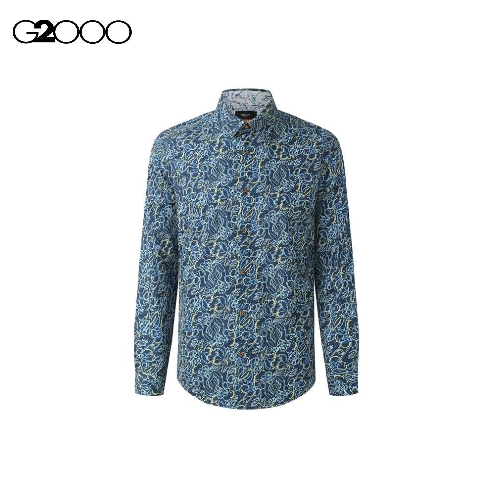 G2000 Men Cotton Print Shirt
