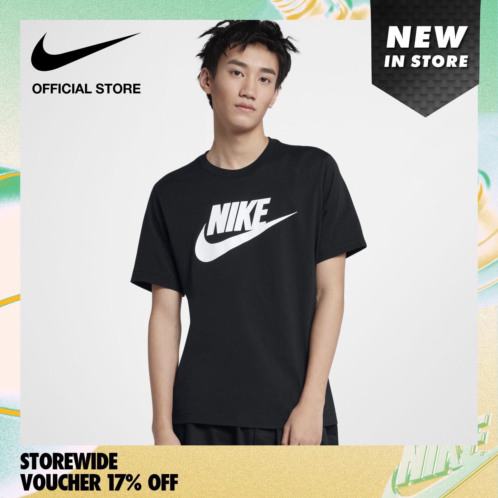 Nike Men's Sportswear T-Shirt - Black