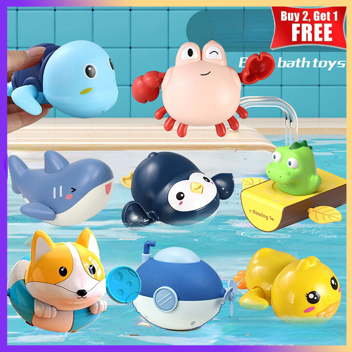 Summer Pool Toys ! Cute Baby Bath Toy | Swimming Little Yellow Duck | Wind Up Bathtub Toy for Toddlers & Kids