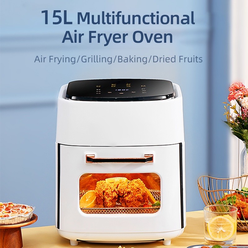AIODIY 15L Air Fryer Multi Function Touch Screen Oil Free Fully Automatic Airfryer Kitchen Oven